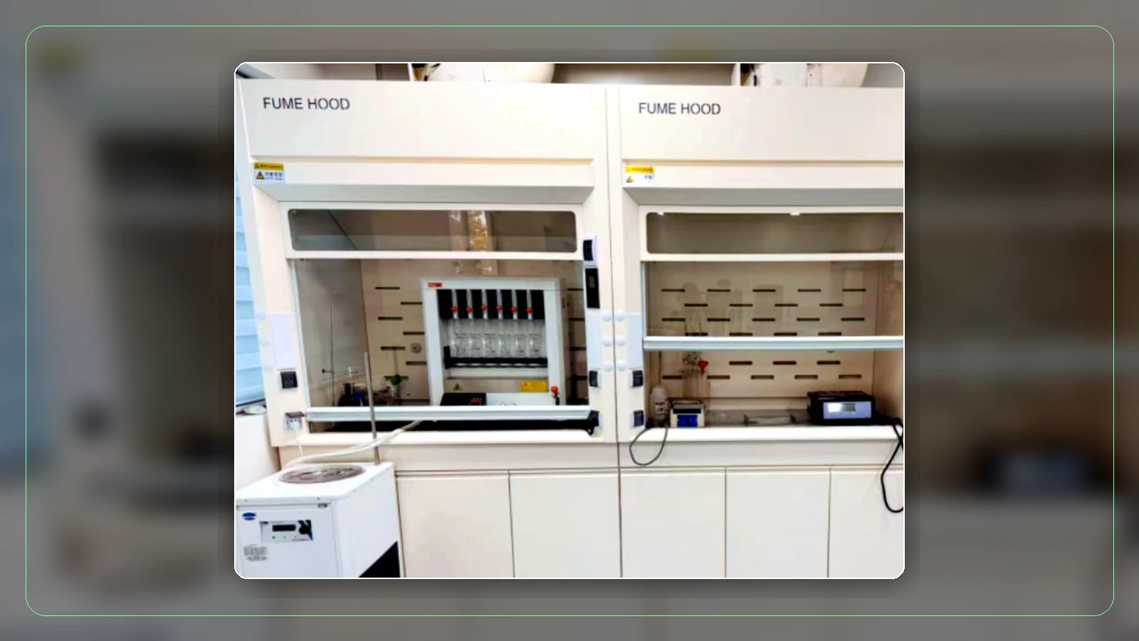 BUBR real laboratory fume hood